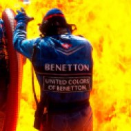 1994 German Grand Prix. Hockenheim, Germany. 29-31 July 1994. Jos Verstappen (Benetton B194 Ford) came in for his pitstop. As the Refueller pulled the fuel hose away the valve stuck open allowing fuel to still come out of the nozzle and over the car which ignited into a huge fireball. Ref-94 GER 06. World Copyright - LAT Photographic