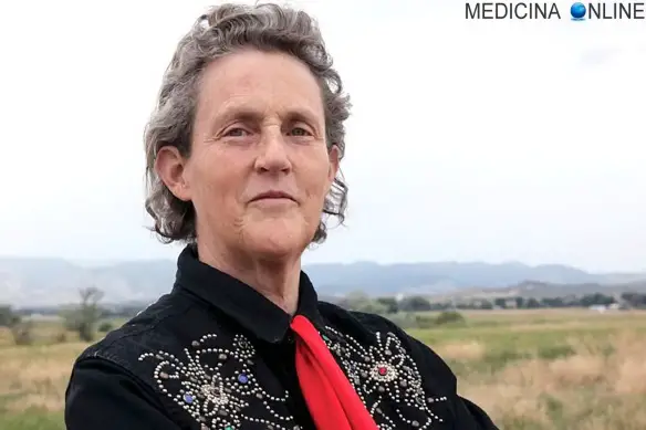 MEDICINA ONLINE Mary Temple Grandin (born August 29, 1947) is an American professor of animal science at Colorado State University Temple Grandin is a 2010 movie biopic directed by Mick Jackson and starring Claire Danes.jpg