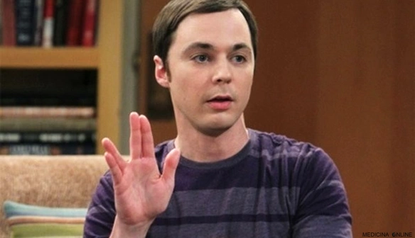 MEDICINA ONLINE Sheldon Cooper The Big Bang Theory Jim Parsons saluto vulcaniano mano dita Spock lunga vita e prosperità Star Trek Leonard Nimoy.jpg