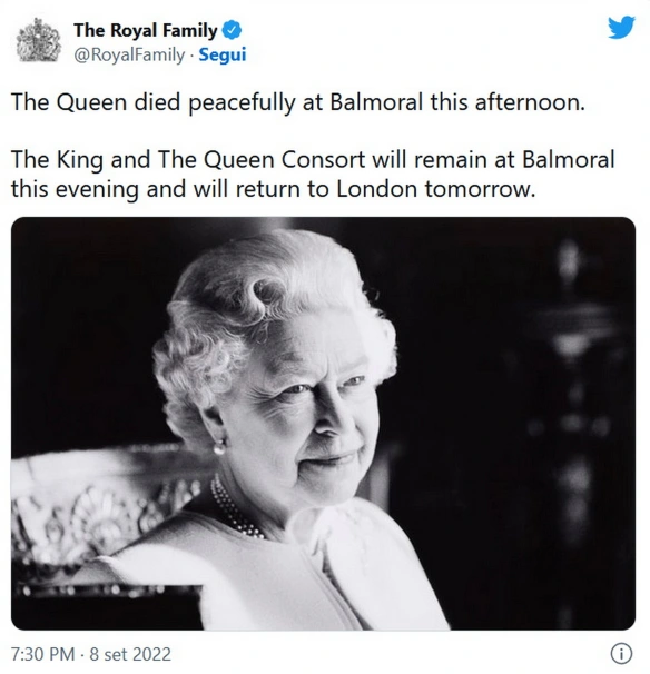 MEDICINA ONLINE La Regina Elisabetta II è morta a 96 anni TWEET